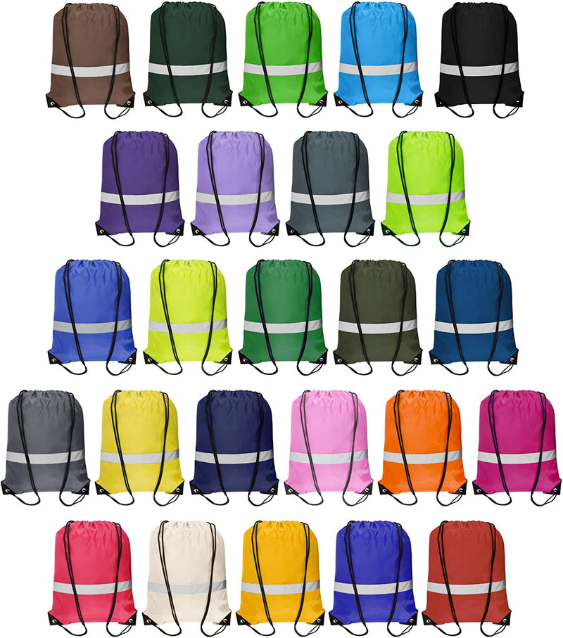 Drawstring Bags Bulk 100Pcs, Drawstring Backpack Bulk, 25 Colors String Bags, Drawstring Bag Backpack, String Sport Bag, for Gym, Sport, Trip, Party, Kid, Women, Man Home & Garden > Household Supplies > Storage & Organization BLUENOYA 25  