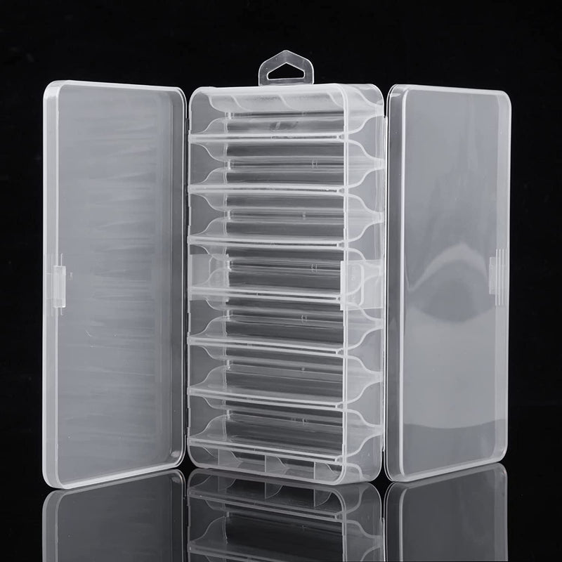 Goture Double Sided 14 Compartments Fishing Tackle Box-Waterproof Storage Bait and Hook Tool Case Container-Place Fishing Accessories Sporting Goods > Outdoor Recreation > Fishing > Fishing Tackle Goture Clear 8.35*4.65*1.77" 