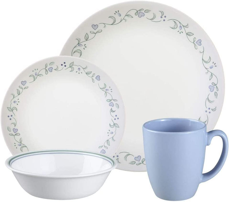Corelle Livingware 16-Piece Dinnerware Set, Country Cottage, Service for 4 Home & Garden > Kitchen & Dining > Tableware > Dinnerware Corelle 16 -Piece Set  