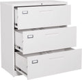 Letaya Metal Lateral File Cabinets with Lock,2 Drawer Steel Wide Filing Organization Storage Cabinets,Home Office Furniture for Hanging Files Letter/Legal/F4/A4 Size (Blcak-2 Drawer) Home & Garden > Household Supplies > Storage & Organization Letaya 3 Drawer-white  