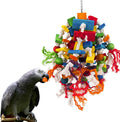 MEWTOGO Extra Large Bird Parrot Toys for Macaws, African Grey, Parrots Animals & Pet Supplies > Pet Supplies > Bird Supplies > Bird Toys MEWTOGO Multicolor-African Grey Bird Toy  
