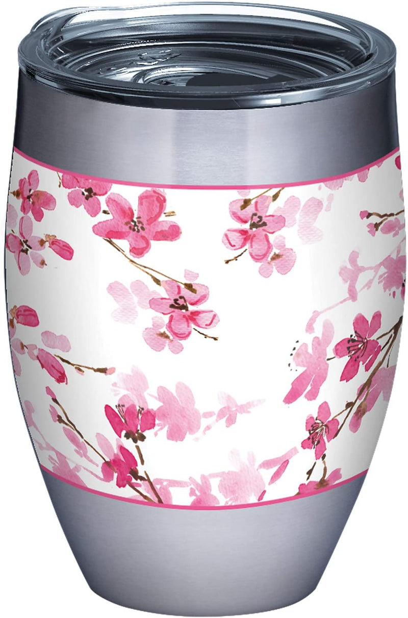 Tervis Made in USA Double Walled Sakura Japanese Cherry Blossom Insulated Tumbler Cup Keeps Drinks Cold & Hot, 24Oz, Classic - Lidded Home & Garden > Kitchen & Dining > Tableware > Drinkware Tervis Stainless Steel 12oz 