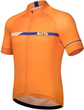 ROTTO Cycling Jersey Mens Bike Shirt Short Sleeve Simple Line Series Sporting Goods > Outdoor Recreation > Cycling > Cycling Apparel & Accessories ROTTO 03 Orange Large 