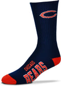 FBF - NFL Deuce Adult Team Logo Crew Dress Socks Footwear for Men and Women Game Day Apparel Sporting Goods > Outdoor Recreation > Winter Sports & Activities FBF Chicago Bears Large 