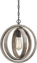 AXILAND Wood Chandelier Farmhouse Chandeliers for Dining Rooms 6 Lights Home & Garden > Lighting > Lighting Fixtures > Chandeliers AXILAND Rust-1 Light  