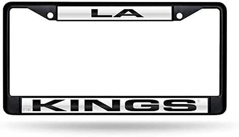 Rico Industries NHL Black Laser Cut Chrome Frame 12" X 6" Black Laser Cut Chrome Frame - Car/Truck/Suv Automobile Accessory Sporting Goods > Outdoor Recreation > Winter Sports & Activities Rico Industries Los Angeles Kings  