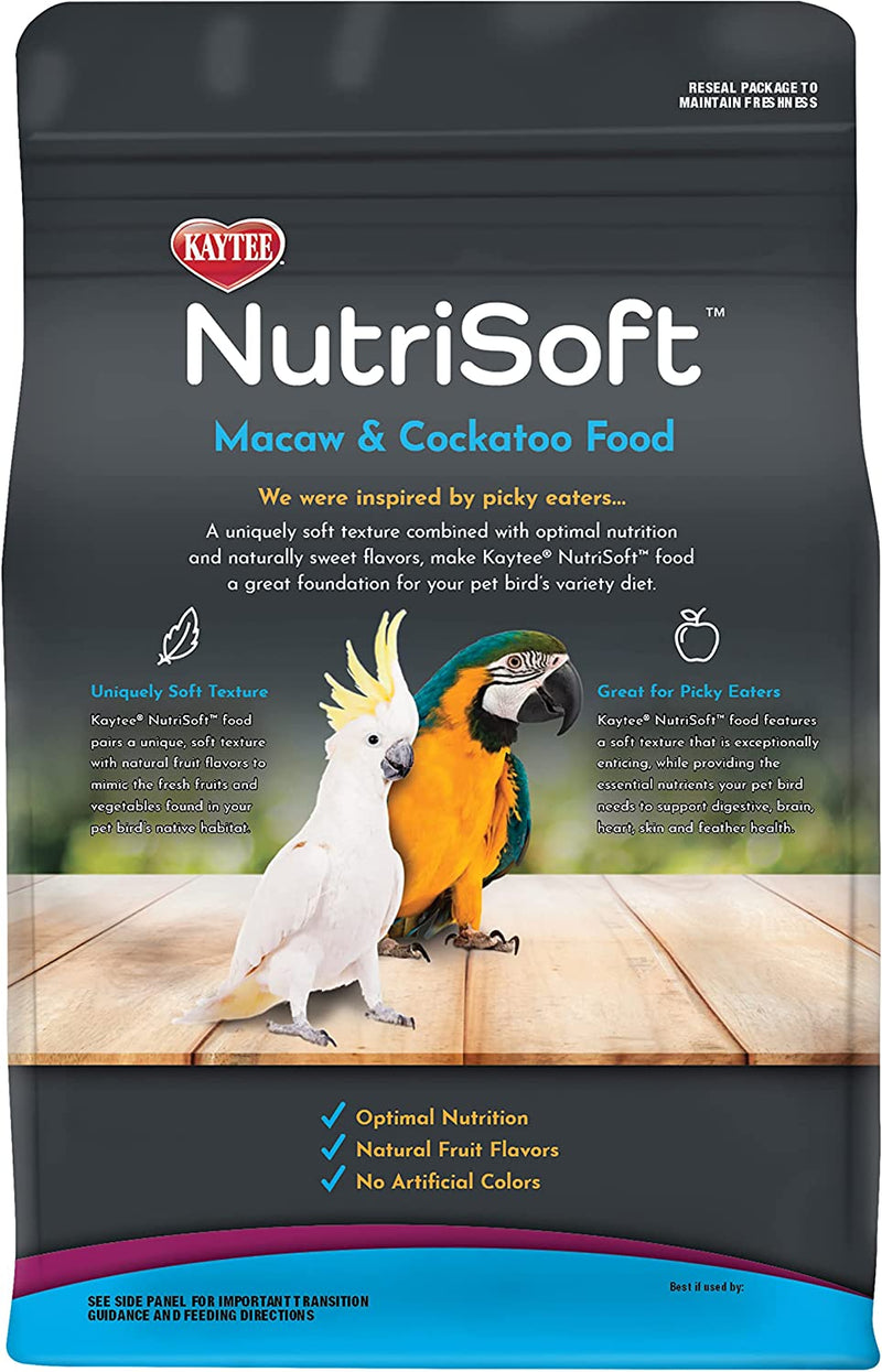 Kaytee Nutri Soft Pet Macaw & Cockatoo Bird Food, 3 Pound Animals & Pet Supplies > Pet Supplies > Bird Supplies > Bird Food Central Garden & Pet   