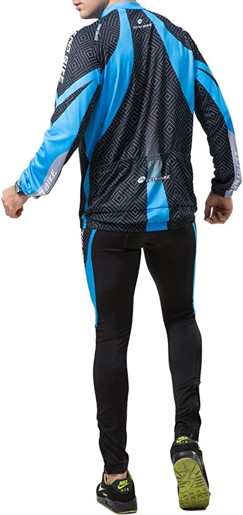 ZEROBIKE Men'S Breathable Long Sleeve Cycling Jersey Fast Drying Mesh Cycling Cloting Road Mountain Biking Breathable Vest Sporting Goods > Outdoor Recreation > Cycling > Cycling Apparel & Accessories ZEROBIKE   