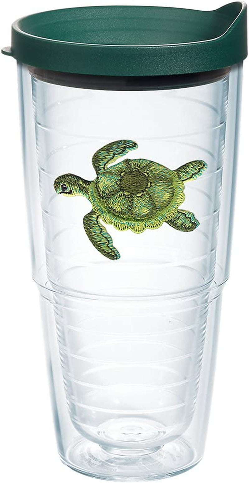 Tervis Green Turtle Tumbler with Emblem and Hunter Green Lid 16Oz, Clear Home & Garden > Kitchen & Dining > Tableware > Drinkware Tervis Clear 1 Count (Pack of 1) 