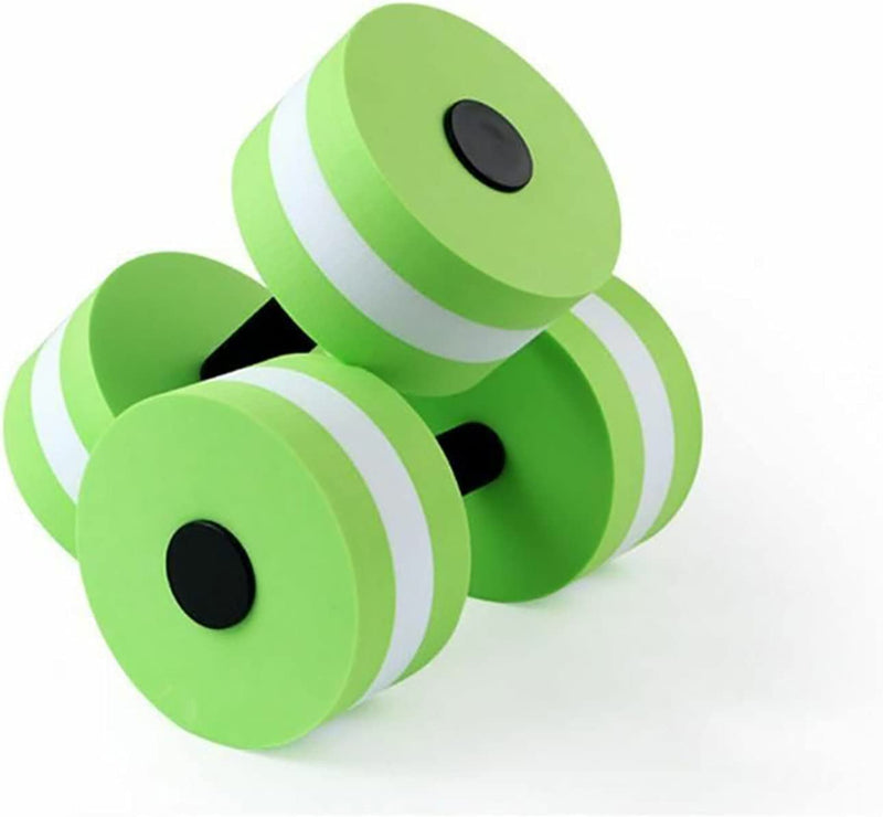 Swimming Training Equipment 2Pcs Swimming Pool Water Aerobics Aquatic Barbell Swimming EVA Floating Dumbbell Water Yoga Durable Sport for Children and Adults (Color : Light Green) Sporting Goods > Outdoor Recreation > Boating & Water Sports > Swimming GuangPingXianChuXingWuJinBaiHuoJingYingB   