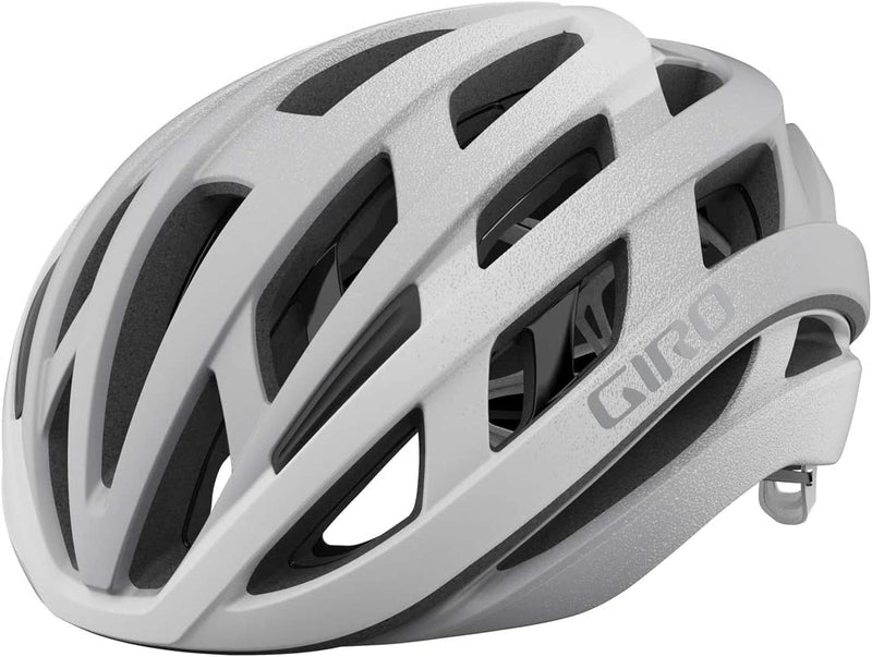 Giro Helios Spherical Adult Road Cycling Helmet Sporting Goods > Outdoor Recreation > Cycling > Cycling Apparel & Accessories > Bicycle Helmets Giro Matte White/Silver Fade Small (51-55 cm) 