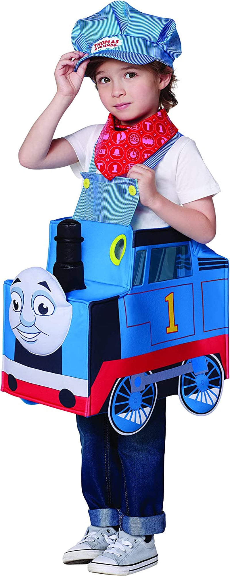 Spirit Halloween Thomas and Friends Toddler Thomas the Train Ride-Along Costume | Officially Licensed | Easy Costume  Mattel   