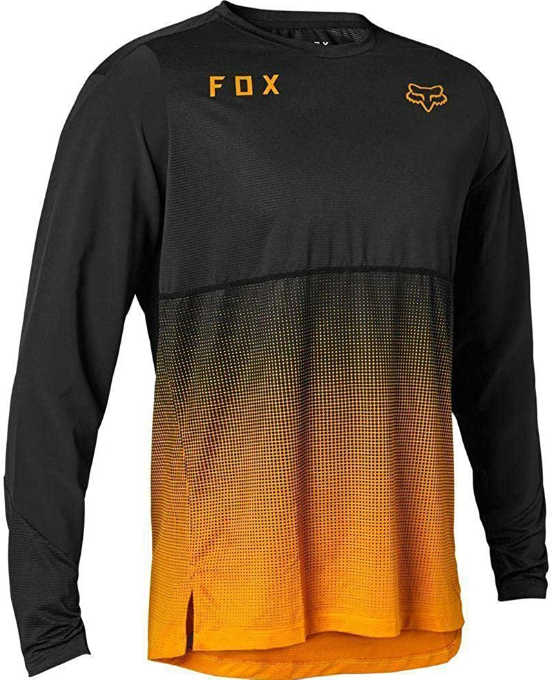 Fox Racing Men'S Flexair Long Sleeve Mountain Biking Jersey Sporting Goods > Outdoor Recreation > Cycling > Cycling Apparel & Accessories Fox Racing Black/Gold XX-Large 