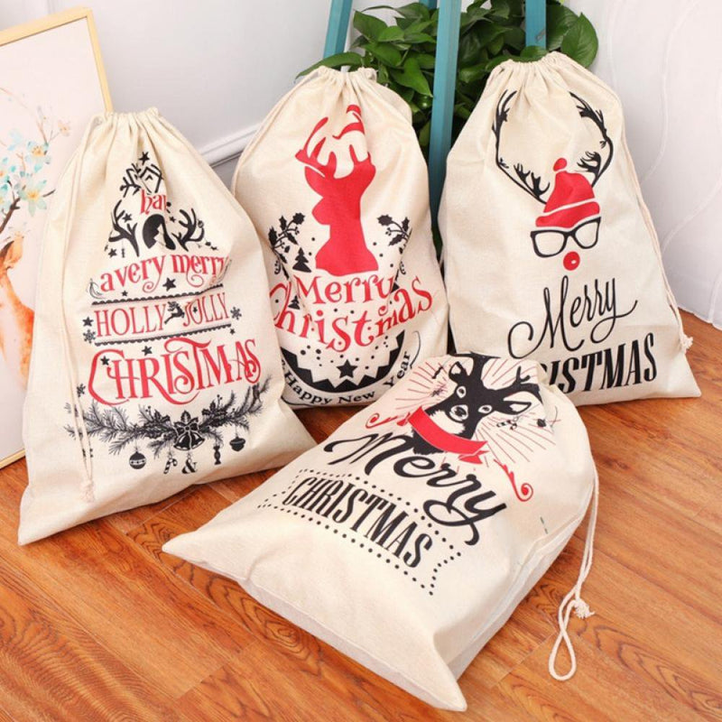 Christmas Gift Bags, Santa Burlap Sack with Drawstring 26" X 19" for Large Xmas Package Storage, Event Party Supplies, Christmas Party Favors Arts & Entertainment > Party & Celebration > Party Supplies Alvage   