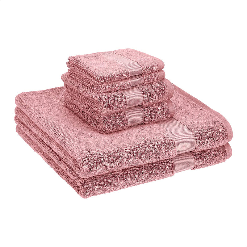 Dual Performance Towel Set - 6-Piece Set, Light Blue Home & Garden > Linens & Bedding > Towels KOL DEALS Dusted Orchid 6-Piece Towel Set 