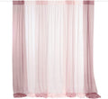 Ling'S Moment Ribbon Backdrop Curtains 50% Transparency 10Ft X 10Ft Chiffon like Fabric for Wedding Arch Ceremony Reception Decoration - Chic Dusty Rose Home & Garden > Decor > Window Treatments > Curtains & Drapes Ling's Moment Chic Dusty Rose 10ft x 10ft 