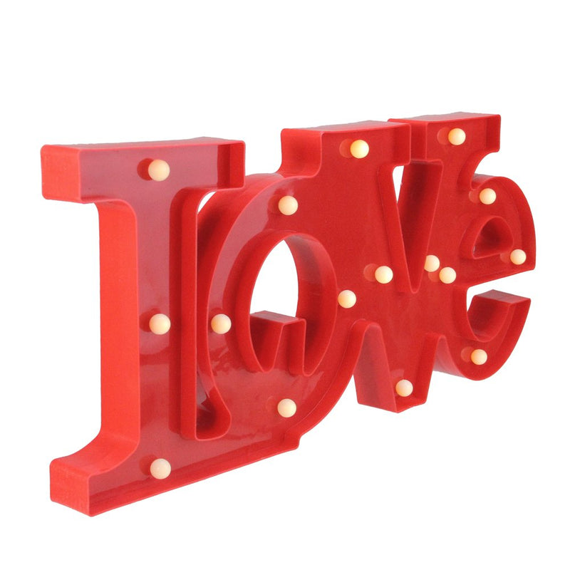 Northlight 20" Battery Operated LED Lighted "LOVE" Valentine'S Day Marquee Sign - Red Home & Garden > Decor > Seasonal & Holiday Decorations Northlight   