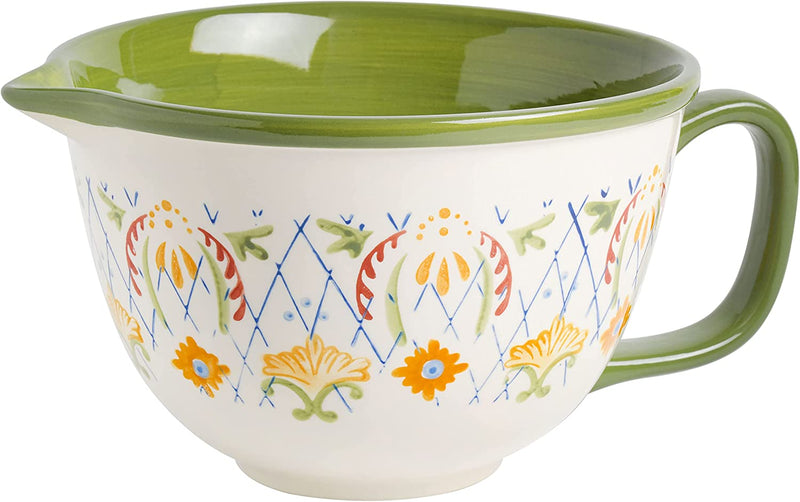 Laurie Gates by Gibson Hand Painted Tierra Mix and Match Bakeware Set, 2-Piece Bakeware Set (1.6Qt & 3.9Qt), Assorted Home & Garden > Kitchen & Dining > Cookware & Bakeware Laurie Gates Assorted Batter Bowl (2qt) 