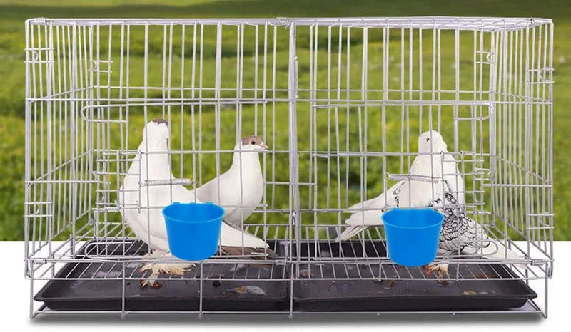 ORIBUKI Pack of 20 Chicken Feeder Cups for Cage Hanging Bird Waterer 8 OZ Rabbit Water Food Bowl Pigeon Feeding Dishes Bunny Poultry Coop Drinker Quail Seed Treats Dispenser Duck Drinking Bottle Animals & Pet Supplies > Pet Supplies > Bird Supplies > Bird Cage Accessories > Bird Cage Food & Water Dishes ORIBUKI-US   