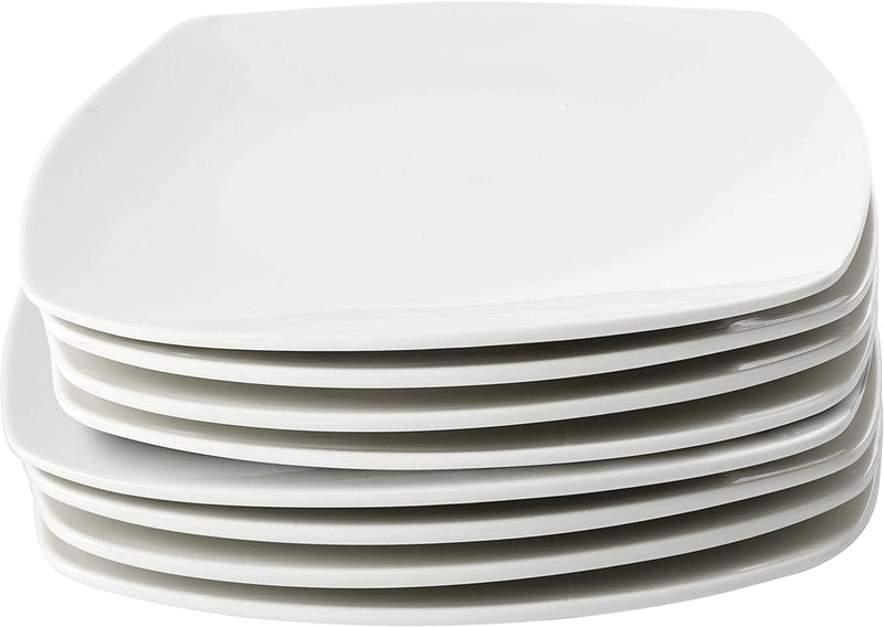 Gibson Home Zen Buffet Dinnerware, 8-Piece Porcelain Dinner Plate Set, White Home & Garden > Kitchen & Dining > Tableware > Dinnerware Gibson Overseas, Inc   