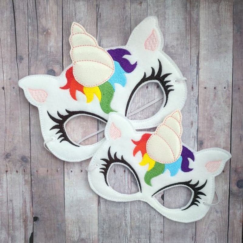 Felt Masks for Little Pony Unicorn Theme Party -10 Masks - Comfortable, One-Size-Fits-Most Design - Eco-Felt and Fleece. Perfect for Birthday Gift, Cosplay!