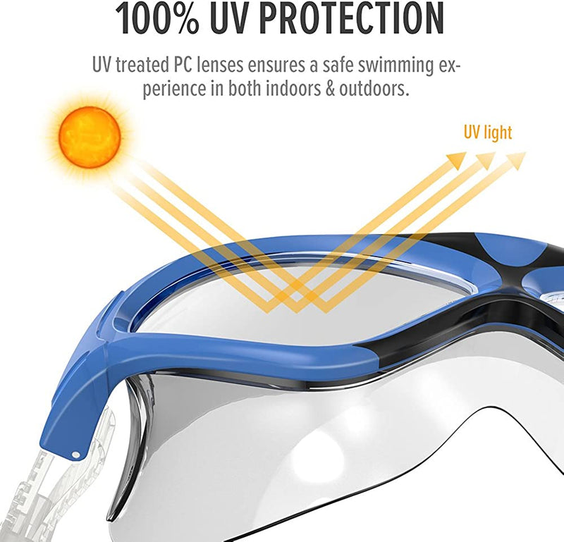 Outdoormaster Swim Mask - Wide View Swimming Mask & Goggles Anti-Fog Waterproof Sporting Goods > Outdoor Recreation > Boating & Water Sports > Swimming > Swim Goggles & Masks OutdoorMaster   