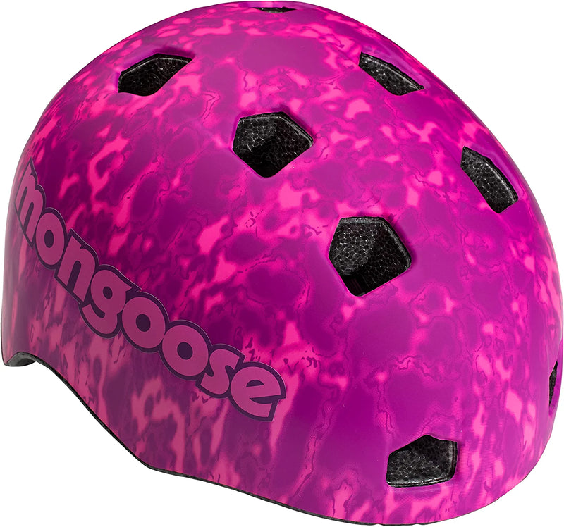 Mongoose All Terrain and Outtake BMX Bike Helmet, Kids and Youth, Multi Sport, Multiple Colors Sporting Goods > Outdoor Recreation > Cycling > Cycling Apparel & Accessories > Bicycle Helmets Pacific Cycle, inc. Pink Acid All Terrain Kids