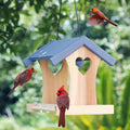 Cedar Alpha 2 Pack Cedar Ranch Feeder,Wild Bird Feeder for Hanging ,Bird Seed for outside Feeders,With Viewing Window, Perfect for Outdoor Garden, Weather Proof ( Red+Gray) Animals & Pet Supplies > Pet Supplies > Bird Supplies > Bird Cage Accessories > Bird Cage Food & Water Dishes CEDAR ALPHA Forever Love  