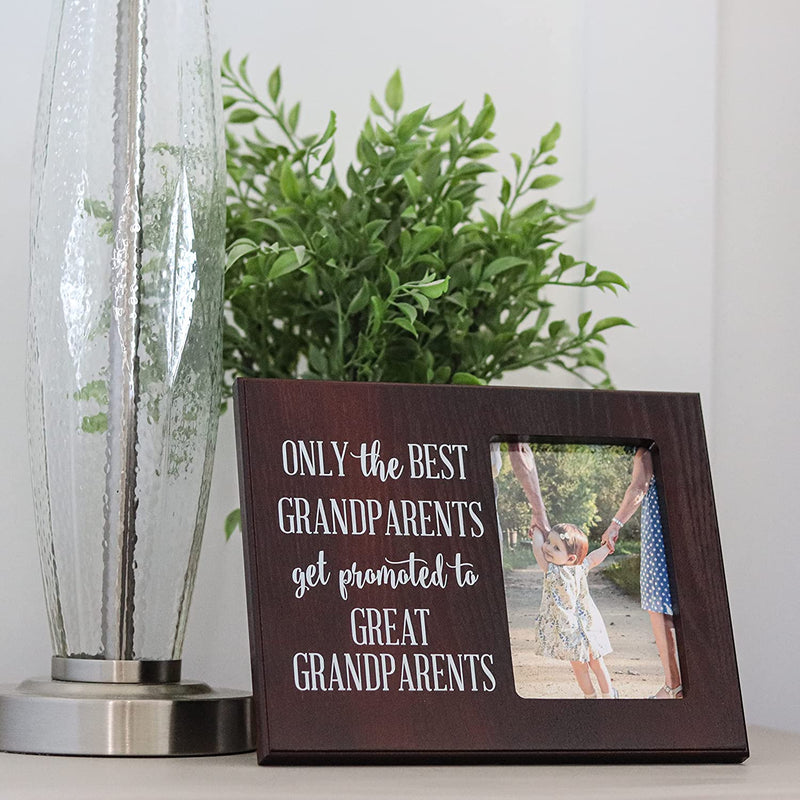 Elegant Signs Only the Best Grandparents Get Promoted Gift for Grandparents Ultrasound Picture Frame Gift for Great Grandpa Ultrasound Gift