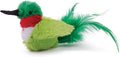 Ourpets Play-N-Squeak Real Birds Buzz off Interactive Cat Toy, Model:1010011959, 1 Count (Pack of 1) Animals & Pet Supplies > Pet Supplies > Bird Supplies > Bird Toys Our Pets Green,Red and White  