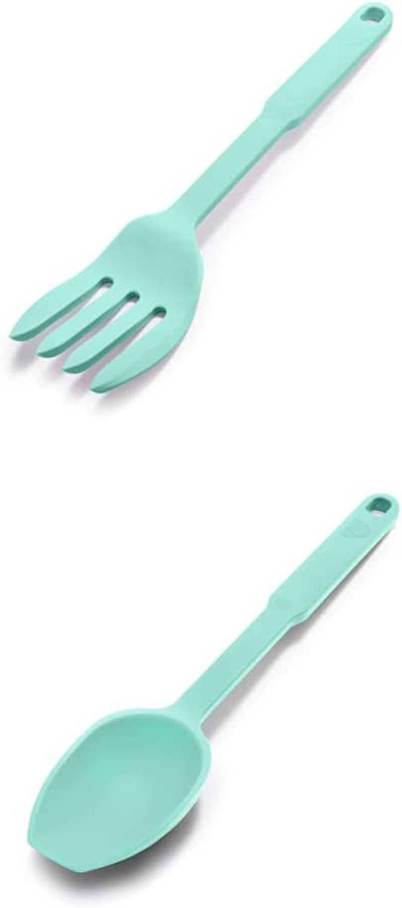 Greenlife Cooking Tools and Utensils, Silicone Spoon for Scooping Scraping and Mixing, Heat and Stain Resistant, Dishwasher Safe, Red Home & Garden > Kitchen & Dining > Kitchen Tools & Utensils GreenLife Turquoise Fork and Spoon Set 