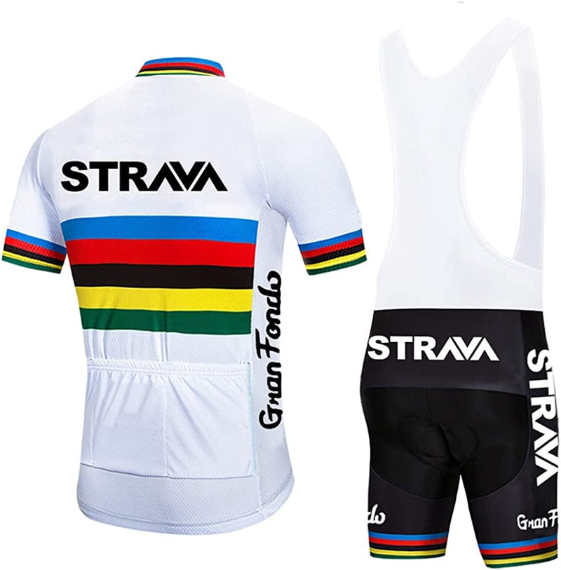 Cycling Jersey Men Set Bib Shorts Set Summer Mountain Bike Bicycle Suit Anti-Uv Bicycle Team Racing Uniform Clothes
