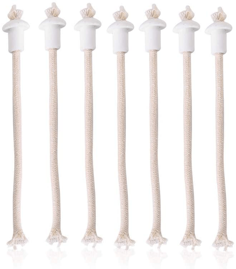 7pcs Oil Lantern Ceramic Wick, Heat-Resistant Wick Replacement for Ceramic Holders Torch Wine Bottle Oil Candle Lamp Fiber Glass---QQ510637638 Home & Garden > Lighting Accessories > Oil Lamp Fuel T angxi Default Title  