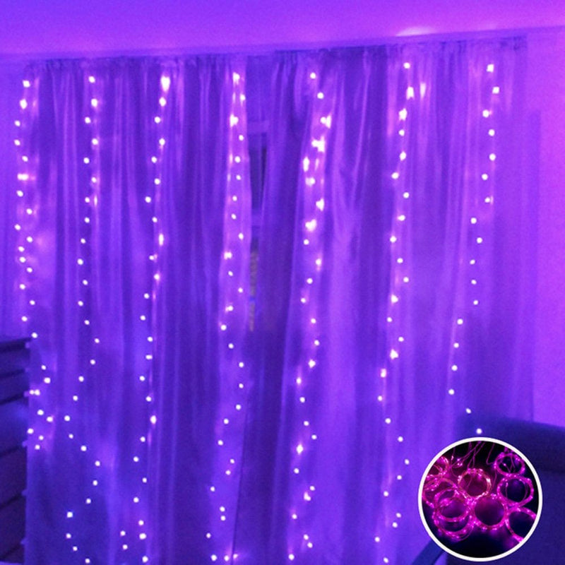 8 Colors Changing Curtain Lights, 2-Pack Each 9.8 X 9.8 Feet Lighted, 8 Modes with Remote, Backdrop Wall Window Hanging Fairy String Lights for Bedroom Christmas Valentine’S Day Decor Home & Garden > Decor > Seasonal & Holiday Decorations Best Lights21122854 9.9ft x 9.9ft(1 Pack) Purple 