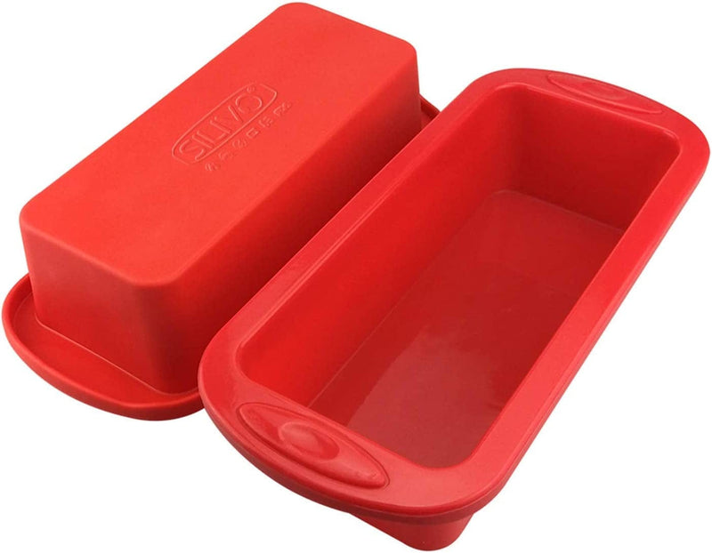 8-Piece Silicone Baking Pans Sets Nonstick - SILIVO Silicone Bakeware Set with Bread Pan, Muffin Pan, Square/Round Cake Pan and Mini Loaf Pans - Oven & Dishwasher Safe Home & Garden > Kitchen & Dining > Cookware & Bakeware SILIVO Bread Loaf Pan 2 Pack：8.9x3.7x2.5 inch 