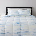 8-Piece Ultra-Soft Microfiber Bed-In-A-Bag Comforter Bedding Set - King, Blue Watercolor Home & Garden > Linens & Bedding > Bedding KOL DEALS Blue Watercolor Full/Queen 