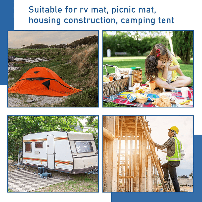 8 Sets Patio Rug Stakes Outdoor Furniture Stakes RV Patio Mats Stakes RV Garden Furniture Stakes Outdoor Mats Rugs Holder for Camp Rug outside Mat Carpet Tent (6 Inches)