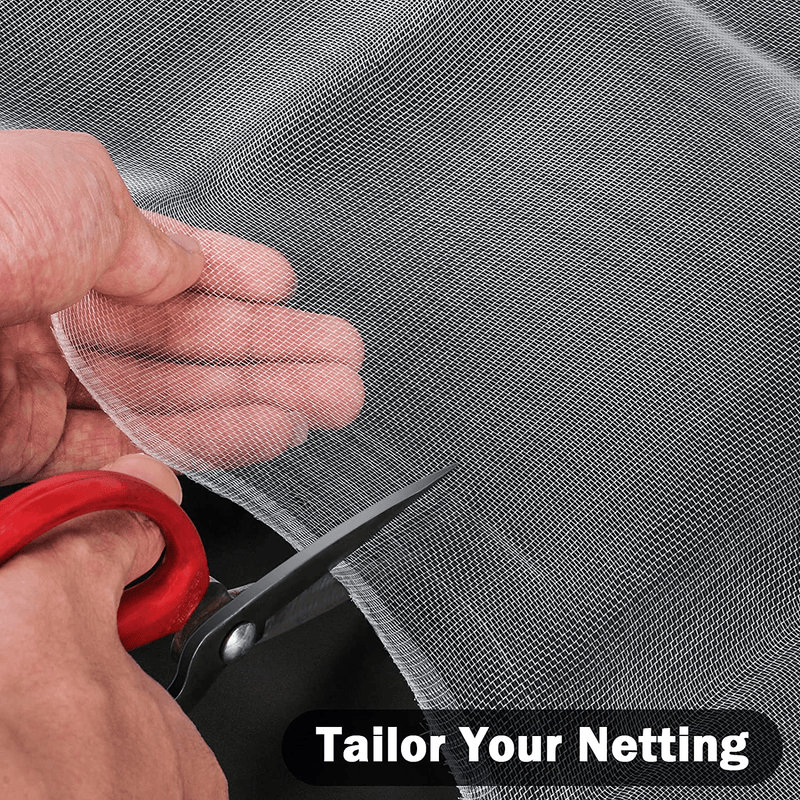 8'X20' Mosquito Netting for Patio, Yokgrass Garden Netting Pest Barrier, Mesh Net against Bugs & Birds, Screen Mosquito Insect Protect Vegetables Flowers Plants (White) Sporting Goods > Outdoor Recreation > Camping & Hiking > Mosquito Nets & Insect Screens Yokgrass   
