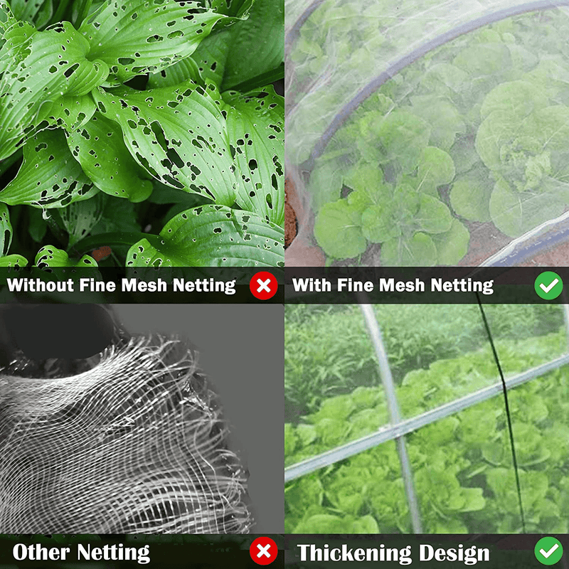8'X20' Mosquito Netting for Patio, Yokgrass Garden Netting Pest Barrier, Mesh Net against Bugs & Birds, Screen Mosquito Insect Protect Vegetables Flowers Plants (White) Sporting Goods > Outdoor Recreation > Camping & Hiking > Mosquito Nets & Insect Screens Yokgrass   