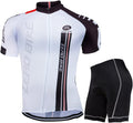 ZEROBIKE Men Breathable Quick Dry Comfortable Short Sleeve Jersey + Padded Shorts Cycling Clothing Set Cycling Wear Clothes Sporting Goods > Outdoor Recreation > Cycling > Cycling Apparel & Accessories ZEROBIKE Type 3 XX-Large 
