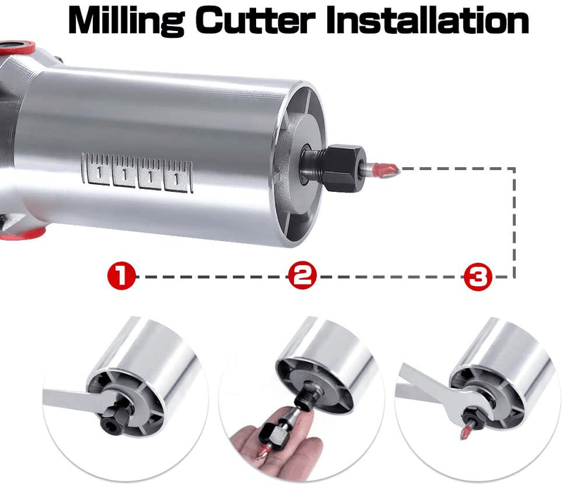 800W Handheld Router Woodworking,Portable Compact Electric Hand Wood Trimmer Slotting Cutting Trimming Machine Joiners Tool 30000R/MIN 110V  BriSunshine   