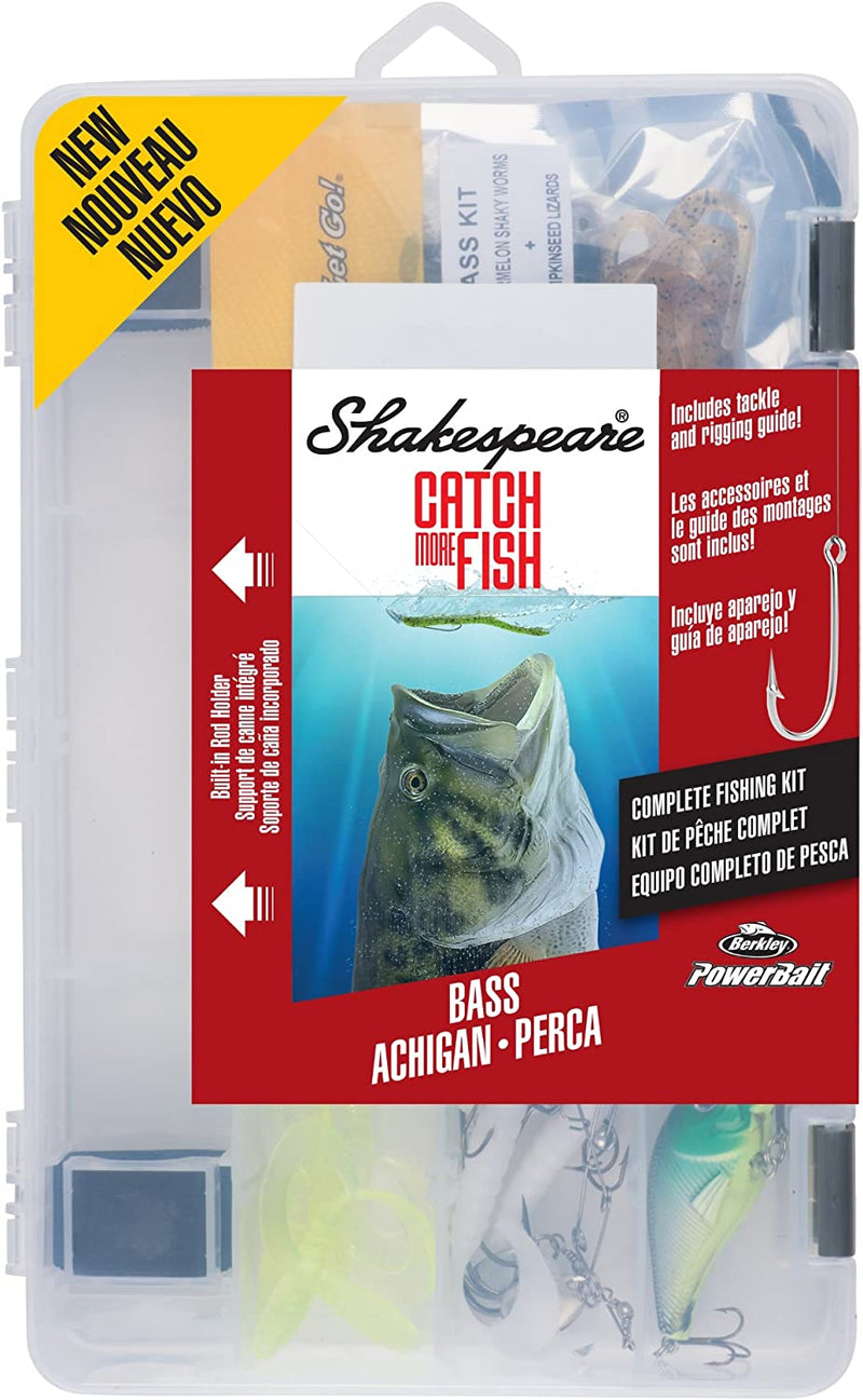 Shakespeare Catch More Fish Fishing Tackle Kit Sporting Goods > Outdoor Recreation > Fishing > Fishing Tackle Pure Fishing Rods & Combos Bass  
