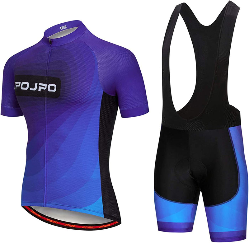 Hotlion Men'S Cycling Jersey Set Bib Shorts Summer Cycling Clothing Suit Pro Team Bike Clothes Sporting Goods > Outdoor Recreation > Cycling > Cycling Apparel & Accessories Hotlion B9jp1008 Chest For 34.6"-37"=Tag S 