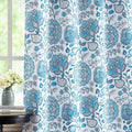 FMFUNCTEX Blue White Blackout Curtains for Living-Room 84Inch Floral Printed Window Curtains for Bedroom Thermal Insulated Energy Saving Blossom Curtain Panels 50W 2 Pcs Grommet Top Sporting Goods > Outdoor Recreation > Fishing > Fishing Rods Fmfunctex Jacobean/ Blue 50"W x 84"L 
