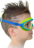 Kids Swim Goggles, Toddler Goggles, Swimming Goggles No Tangle / Bungee Strap Age 3-14 Sporting Goods > Outdoor Recreation > Boating & Water Sports > Swimming > Swim Goggles & Masks RUIGAO Kids Mask - Blue Fish  