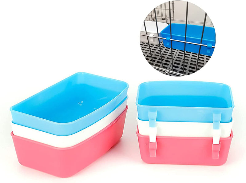 Pack of 3 Rabbit Feeder Waterer Chicken Guinea Pig Cage Bowl for Food Water ,Hanging Watering Container Feeding Dish Coop Cup Treats Drinker for Pigeon Dove Puppy Cat ,Bird Bath Basin,Hamster Bed Animals & Pet Supplies > Pet Supplies > Bird Supplies > Bird Cage Accessories > Bird Cage Food & Water Dishes AMZSYLV   
