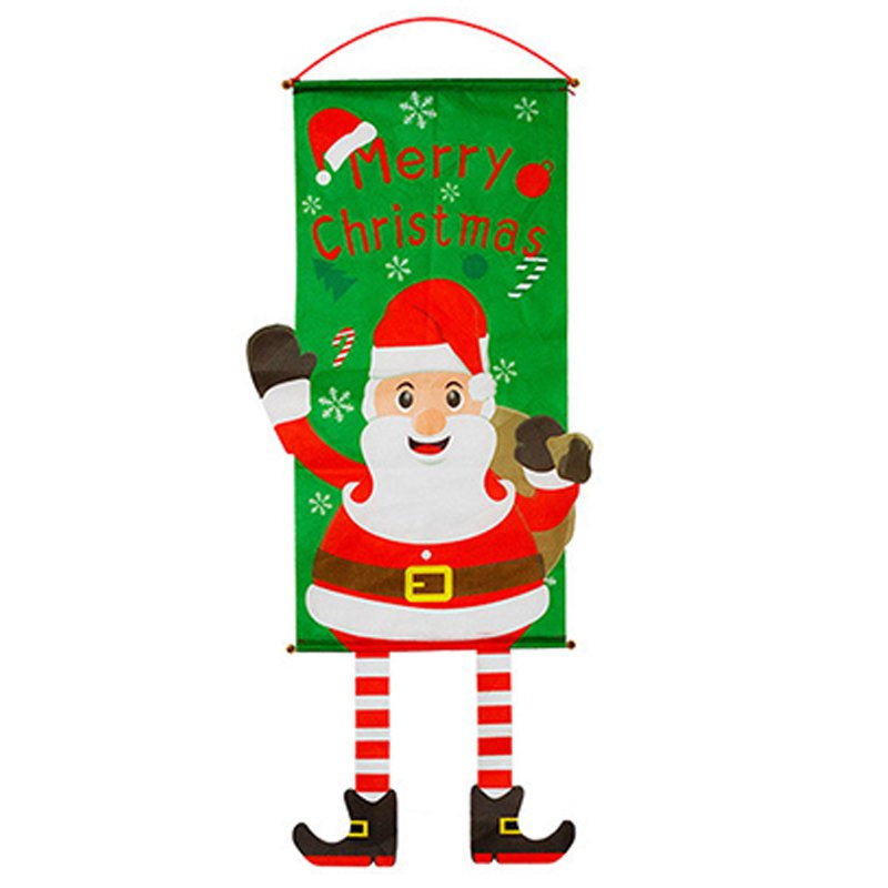 Christmas Porch Sign Banner Christmas Wall Decoration Party Supplies for Home Front Door New  808487639 TYPE-01  
