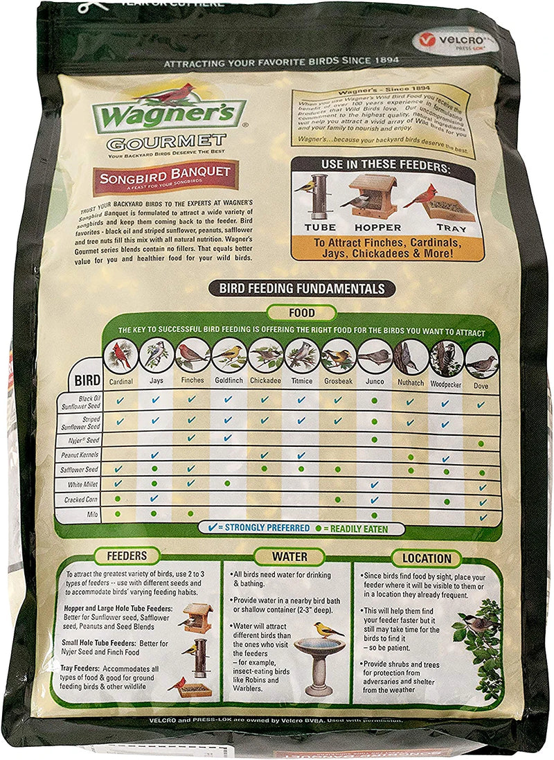 Wagner'S 82042 Songbird Banquet Wild Bird Food, 5-Pound Bag Animals & Pet Supplies > Pet Supplies > Bird Supplies > Bird Food Wagner's   