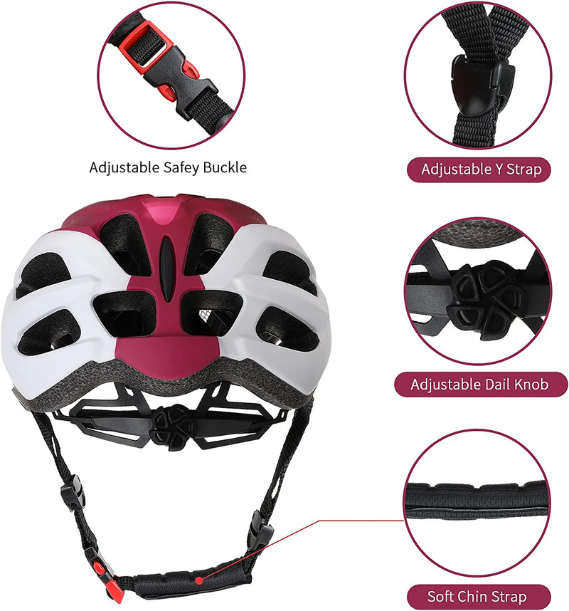 Jetblaze Bike Helmet - Adjustable Road Cycling Bicycle Helmet with Detachable Visor, Lightweight Helmet for Men Women Youth Sporting Goods > Outdoor Recreation > Cycling > Cycling Apparel & Accessories > Bicycle Helmets JetBlaze   