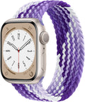 OULUOQI Braided Solo Loop Compatible with Apple Watch Band 38Mm 40Mm 41Mm 42Mm 44Mm 45Mm 49Mm Women Men,Lace Nylon Stretchy Elastic Sport Strap for Iwatch Ultra Series 8 SE 7 6 5 4 3 2 1. Sporting Goods > Outdoor Recreation > Winter Sports & Activities OULUOQI B-Gradient Purple 38mm/40mm/41mm M 